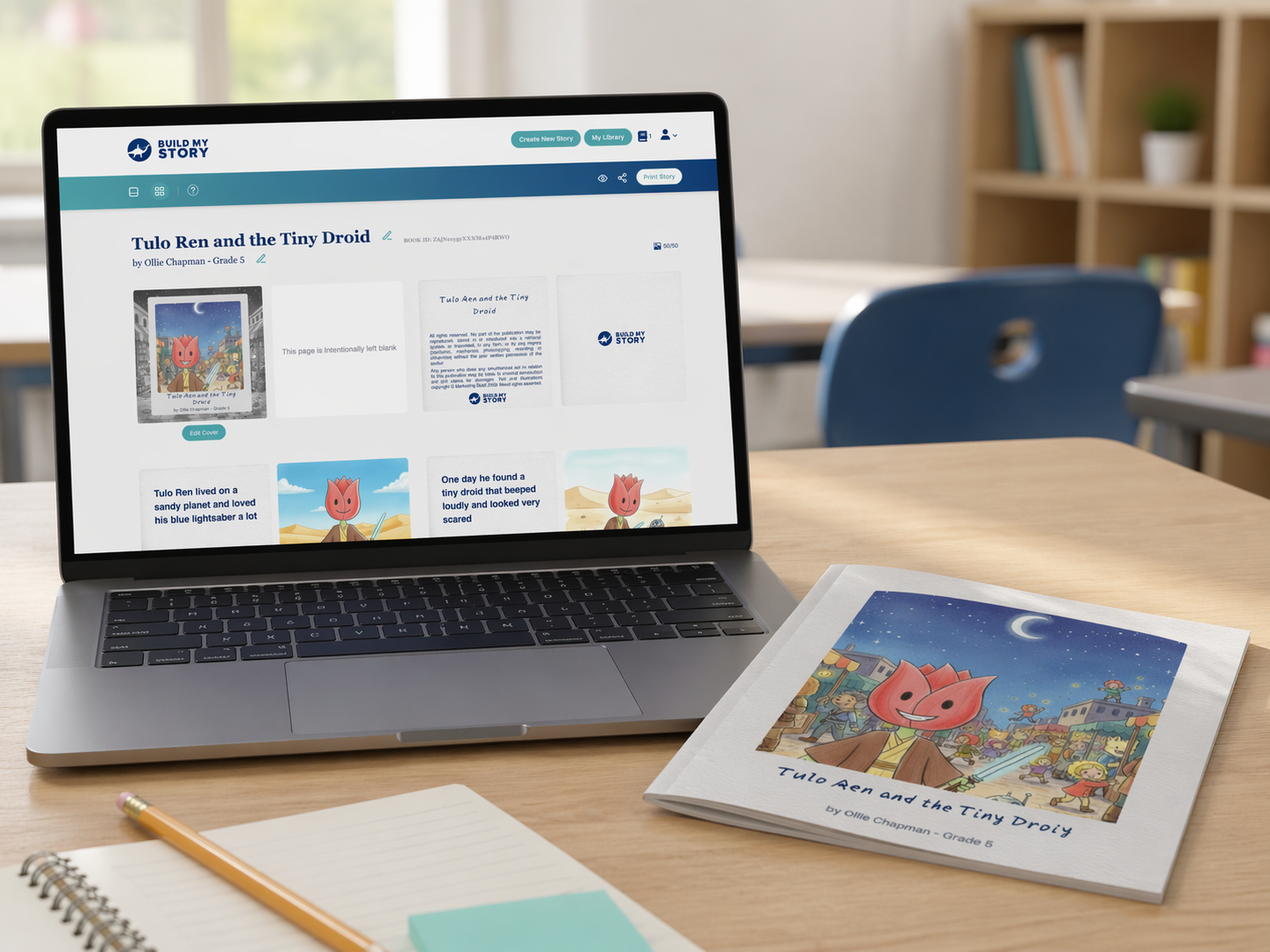 Designing an AI classroom publishing platform from zero to one