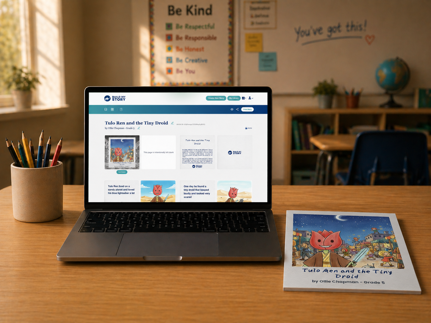 An AI publishing platform for classrooms, designed from day one